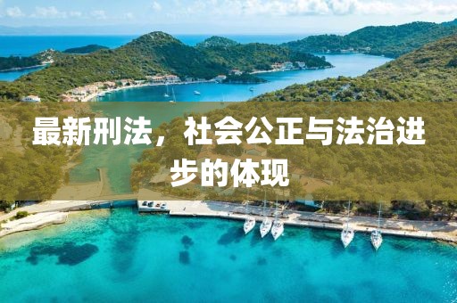 最新刑法，社会公正与法治进步的体现