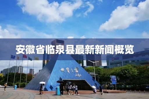 安徽省临泉县最新新闻概览