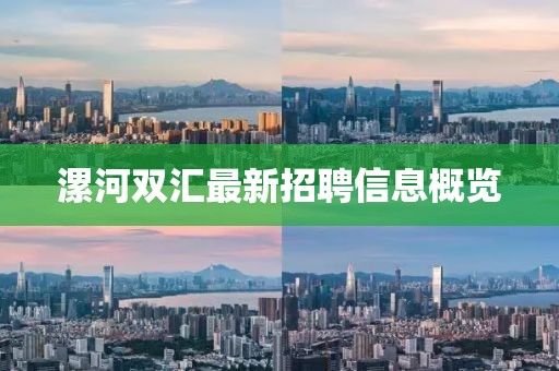 漯河双汇最新招聘信息概览