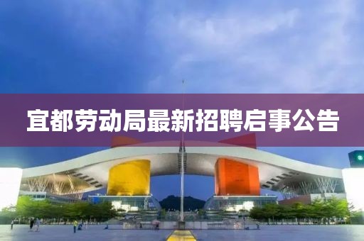 宜都劳动局最新招聘启事公告