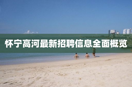 怀宁高河最新招聘信息全面概览
