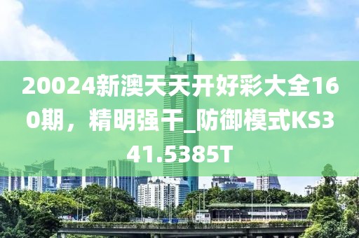 20024新澳天天开好彩大全160期，精明强干_防御模式KS341.5385T