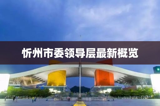 忻州市委领导层最新概览