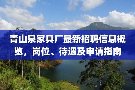 青山泉家具厂最新招聘信息概览，岗位、待遇及申请指南