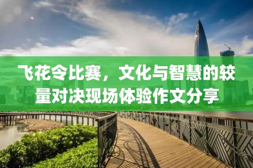 飞花令比赛，文化与智慧的较量对决现场体验作文分享