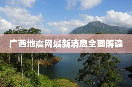 广西地震网最新消息全面解读