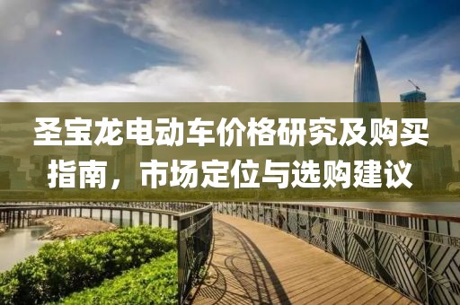 圣宝龙电动车价格研究及购买指南，市场定位与选购建议