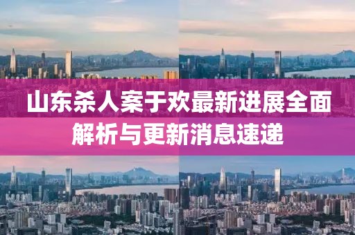 山东杀人案于欢最新进展全面解析与更新消息速递