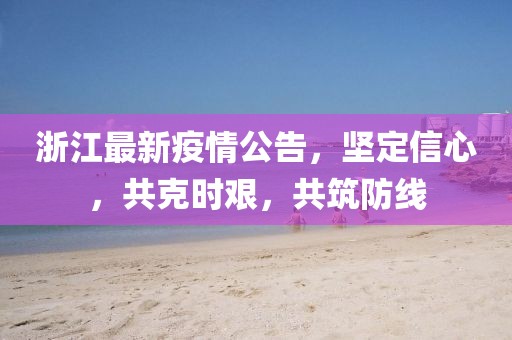 浙江最新疫情公告，坚定信心，共克时艰，共筑防线