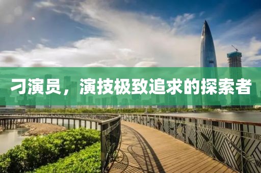刁演员，演技极致追求的探索者