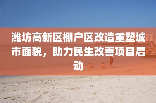 潍坊高新区棚户区改造重塑城市面貌，助力民生改善项目启动