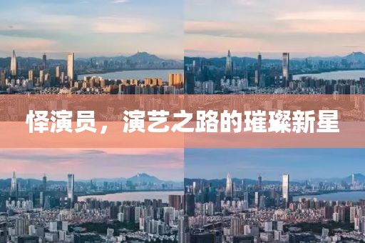 怿演员，演艺之路的璀璨新星