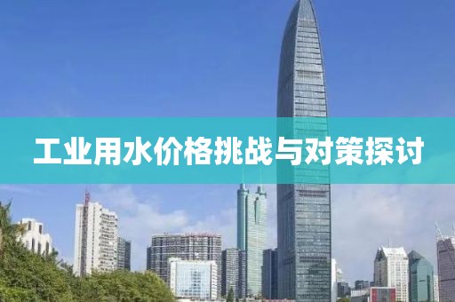 工业用水价格挑战与对策探讨