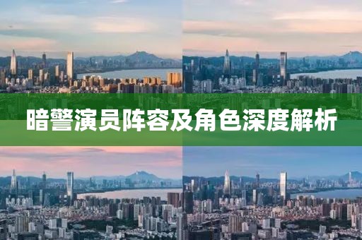 暗警演员阵容及角色深度解析