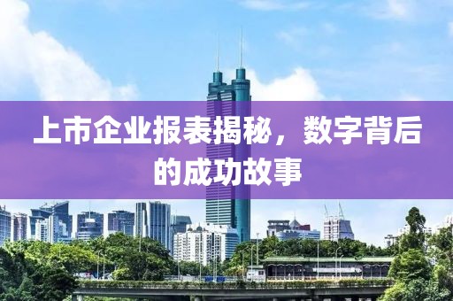 上市企业报表揭秘，数字背后的成功故事