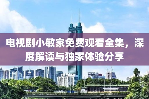 电视剧小敏家免费观看全集，深度解读与独家体验分享
