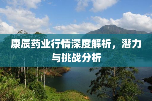 康辰药业行情深度解析，潜力与挑战分析
