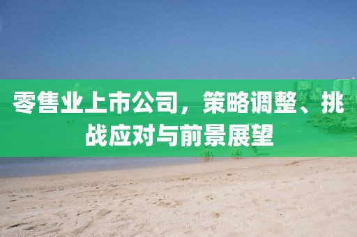 零售业上市公司，策略调整、挑战应对与前景展望