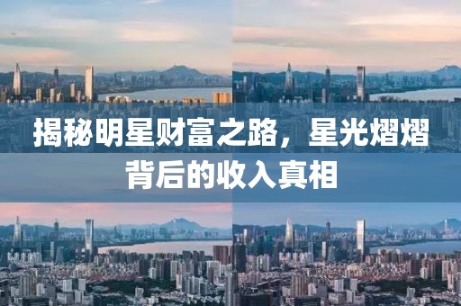 揭秘明星财富之路，星光熠熠背后的收入真相
