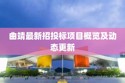 曲靖最新招投标项目概览及动态更新