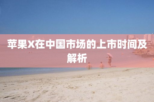 苹果X在中国市场的上市时间及解析