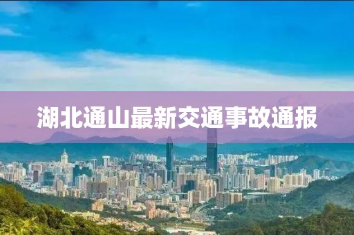 湖北通山最新交通事故通报
