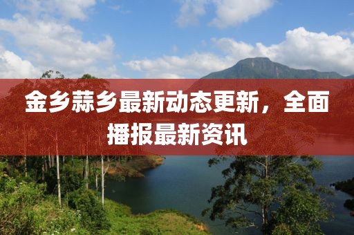 金乡蒜乡最新动态更新，全面播报最新资讯