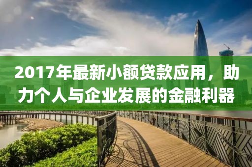 2017年最新小额贷款应用，助力个人与企业发展的金融利器