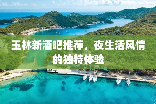 玉林新酒吧推荐，夜生活风情的独特体验
