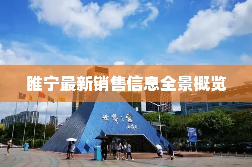 睢宁最新销售信息全景概览