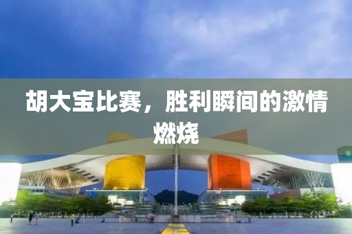 胡大宝比赛，胜利瞬间的激情燃烧
