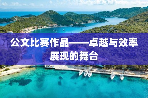 公文比赛作品——卓越与效率展现的舞台