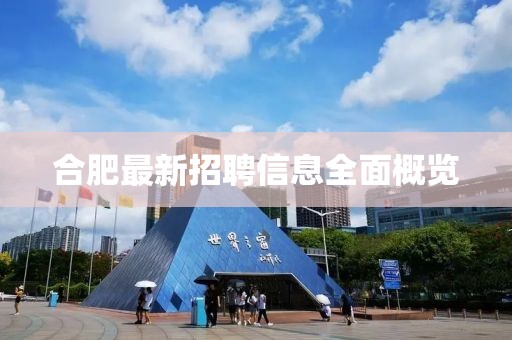 合肥最新招聘信息全面概览