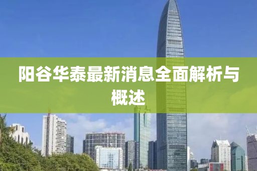 阳谷华泰最新消息全面解析与概述