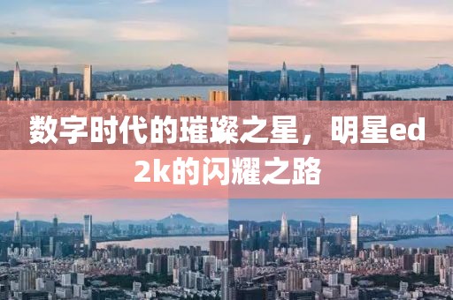 数字时代的璀璨之星，明星ed2k的闪耀之路