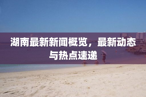 湖南最新新闻概览，最新动态与热点速递