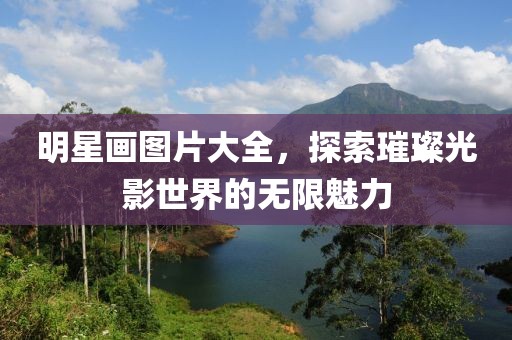 明星画图片大全，探索璀璨光影世界的无限魅力