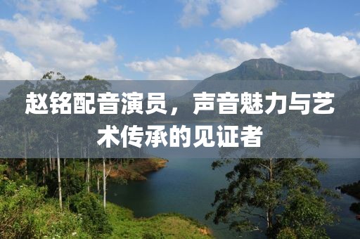赵铭配音演员，声音魅力与艺术传承的见证者