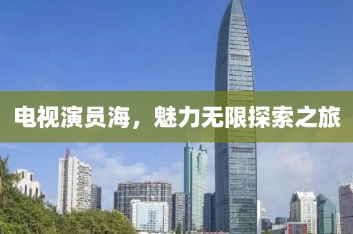 电视演员海，魅力无限探索之旅