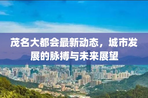 茂名大都会最新动态，城市发展的脉搏与未来展望
