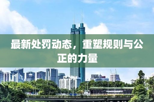 最新处罚动态，重塑规则与公正的力量