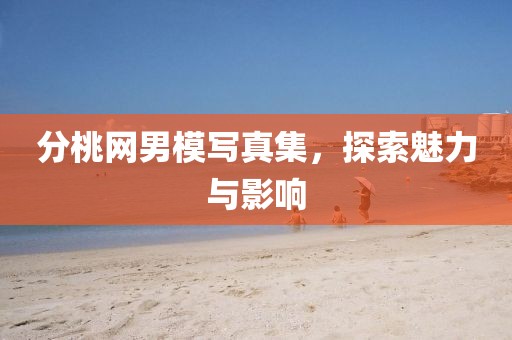 分桃网男模写真集，探索魅力与影响