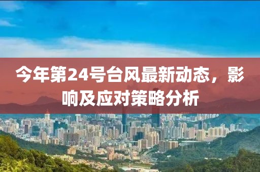 今年第24号台风最新动态，影响及应对策略分析