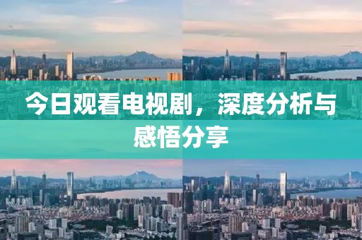 今日观看电视剧，深度分析与感悟分享