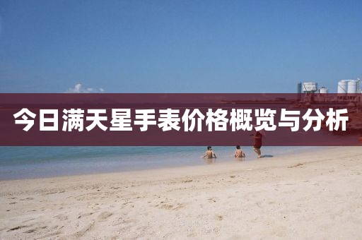 今日满天星手表价格概览与分析