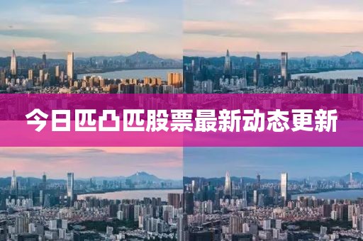 今日匹凸匹股票最新动态更新