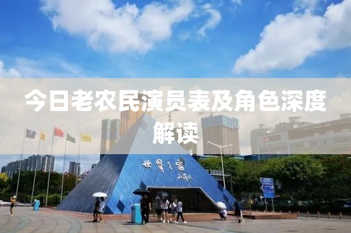 今日老农民演员表及角色深度解读