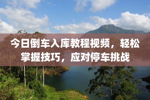 今日倒车入库教程视频，轻松掌握技巧，应对停车挑战