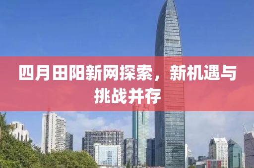 四月田阳新网探索，新机遇与挑战并存