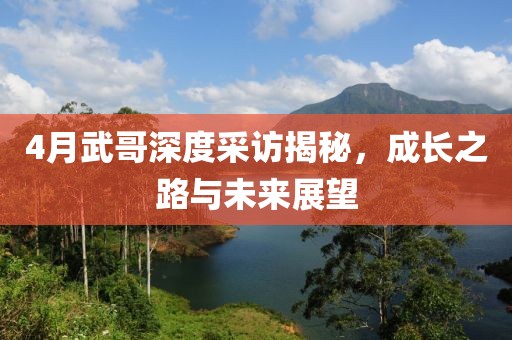 4月武哥深度采访揭秘，成长之路与未来展望